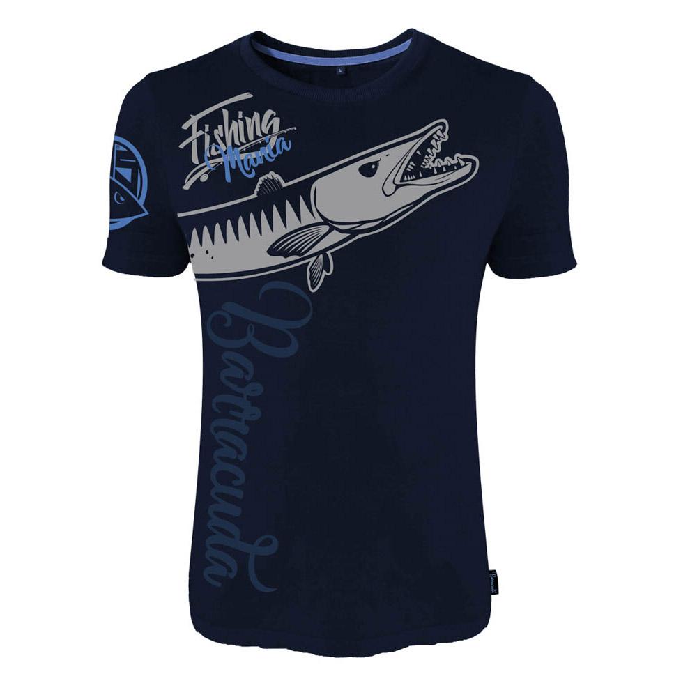 Hotspot Design Fishing Mania Barracuda Short Sleeve T-shirt Blau 2XL Mann von Hotspot Design