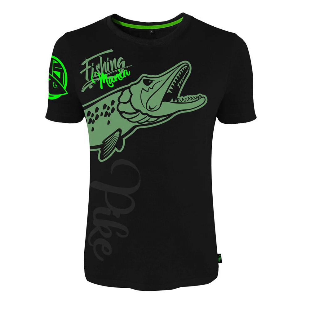 Hotspot Design Fishing Mania Pike Short Sleeve T-shirt Schwarz 3XL Mann von Hotspot Design