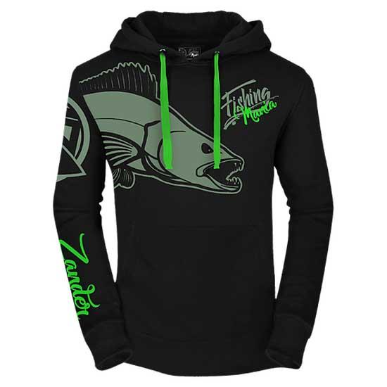 Hotspot Design Fishing Mania Zander Sweatshirt Schwarz S Mann von Hotspot Design