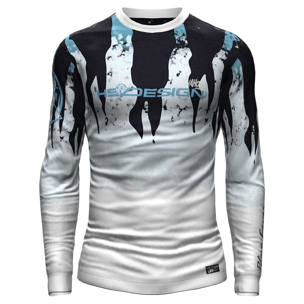 Hotspot Design Wahoo Performance Long Sleeve T-shirt Weiß 3XL Mann von Hotspot Design