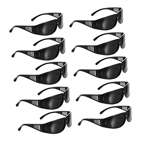 Housoutil 10 Paar Schweißbrillen Schutzbrillen Augenschutz Schweißschutzbrillen Schutzbrillen Zum Schweißen Schutzbrillen Elektrische Schweißbrillen von Housoutil