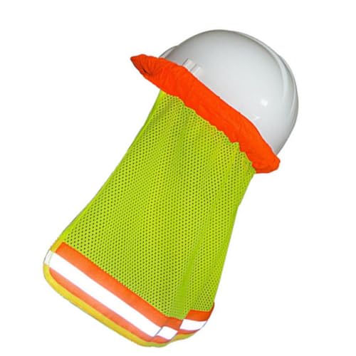 Housoutil Helmüberzug Reflektierender Streifen Hutüberzug Netz Sonnenschutz Nackenschutz Netz Hutüberzug von Housoutil