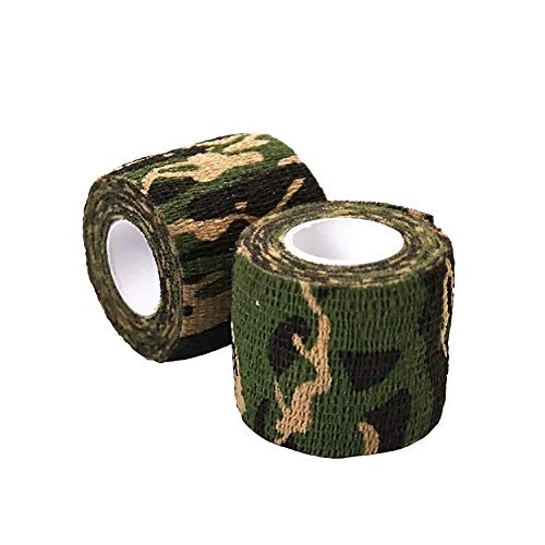 HoveeLuty Camo Tape Stoff Wrap Military Camouflage Tape Selbstklebende Nicht Gewebtes Schutz Tarnverpackung Für Militärjagd Im Freien 2 Stück von HoveeLuty
