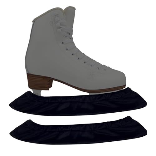 Schlittschuhkufenschoner 1 Paar Schwarz Schlittschuhschoner Saugfähige Schlittschuheinlagen Weicher, elastischer Schlittschuhkufenschutz für Hockey-Schlittschuhe Eiskunstlauf-Schlittschuhe Schlittschu von HoveeLuty