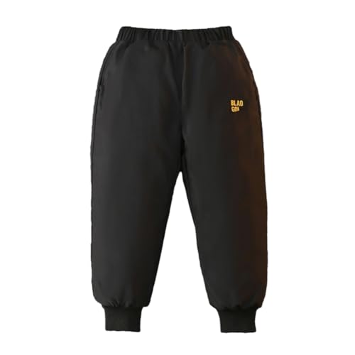 Hovershoes Schneehose für Jungen Mädchen Unisex Kinder Winter warme Hose Daunen Sweathose elastischer Bund Outdoor Camping isolierte Jogginghose zum Spazierengehen Wandern von Hovershoes