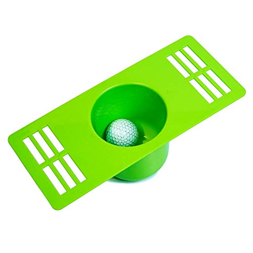 Indoor Golf Putting Vent Cup, 25,4 x 10,2 cm, Lüftungsschlitz, Golf-Übung, Putter, Loch, Becher, grüne Abdeckung von Howbush