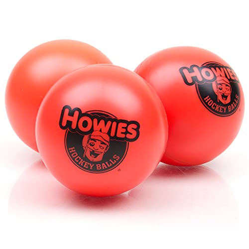 3X Hockeyball Howies orange Inlinehockey Ball 75mm von Howies Hockey