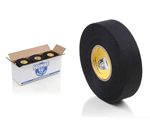 12x Schlägertape Profi Cloth Hockey Tape Team 25mm f. Eishockey, je 22 m (schwarz) von Howies