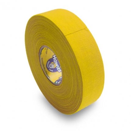 Schlägertape Profi Cloth Hockey Tape 25mm f. Eishockey farbig (gelb), 23 m von Howies