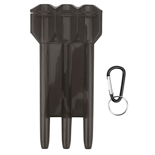 Tasche, einfach zu tragen universell tragbare transparente haltbare Aufbewahrungsbox 3 Hüllen Hochwertiges ABS für Outdoor für alle Arten von Darts(Black) von Hozee