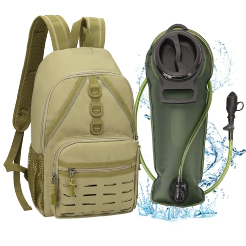 Hp hope Trinkrucksack mit Wasserblase, 2 l, BPA-frei, Fahrradrucksack, Laufwassertasche für Radfahren, Laufen, Wandern, Klettern, Camping, Outdoor von Hp hope