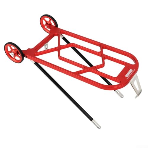 Fahrradträger aus Aluminiumlegierung für Brompton-Faltrad, schlankes Design (rot) von HpLive