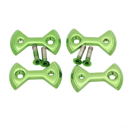 HpLive Pedalplatte Bogen,4X Fahrrad Pedalplatte Bogen für SpeedPlay mit Bolzen Titanlegierung Ultraleicht(Green) von HpLive