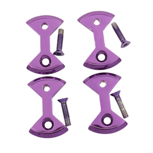 HpLive Pedalplatte Bogen,4X Fahrrad Pedalplatte Bogen für SpeedPlay mit Bolzen Titanlegierung Ultraleicht(Purple) von HpLive
