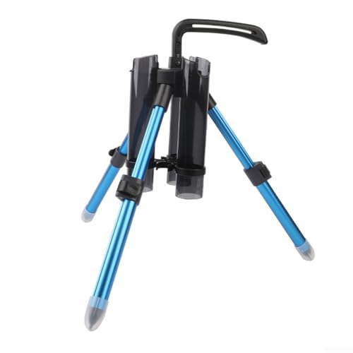 Stativstangenhalter, faltbar, verdickter Schaftrahmen, tragbar und einfach zu tragen (blau kurz) von HpLive