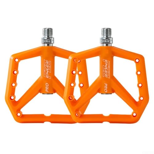 Verbessern Sie Ihren Fahrkomfort, rutschfestes Nylon-Pedal für verbesserte Leistung (Orange) von HpLive