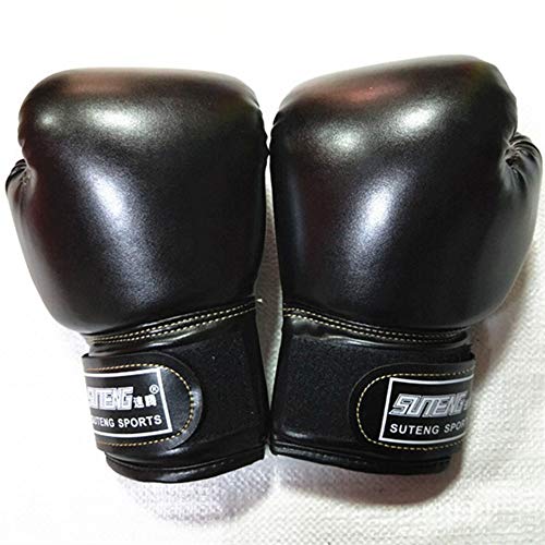 Hpera Boxing Gloves Boxhandschuhe Kinder Boxhandschuhe MäNner Trainingsboxhandschuhe Günstige Boxhandschuhe Boxhandschuhe Für Kampfkünste Junior Boxhandschuhe Black,Adult von Hpera