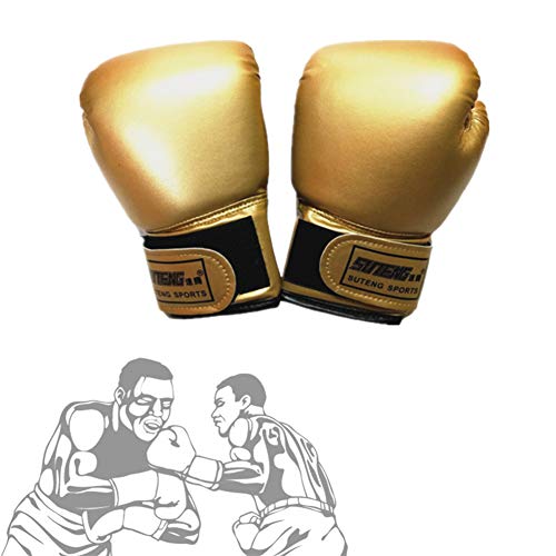 Hpera Boxing Gloves Boxhandschuhe Kinder Boxhandschuhe MäNner Trainingsboxhandschuhe Günstige Boxhandschuhe Boxhandschuhe Für Kampfkünste Junior Boxhandschuhe Gold,Adult von Hpera