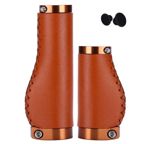 1 Paar Fahrrad-Lenkergriffe, 135/95 mm lang/kurz doppelte Verriegelung Nicht-Slip-Fahrradgriff Griffe, mikrofaser-Leder-ergonomische Fahrradgriffe für Mountainbikes, Fahrradgriffe, Fahrradzubehör von Hperu