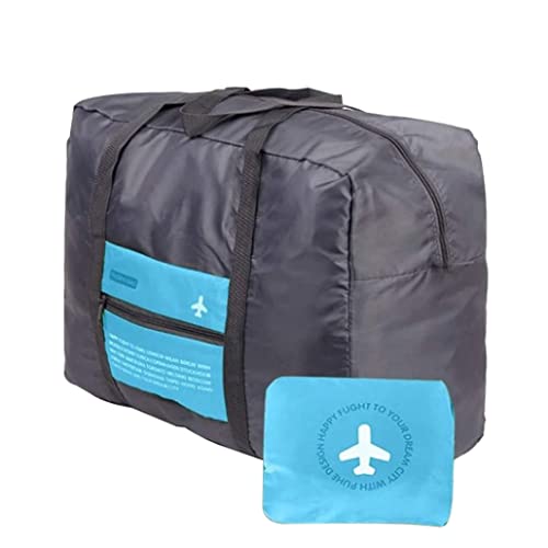 Faltbares Reisetasche wasserdichte Nylon Gepäck tragen Beutel Leichter Urlaubssack Blauer Reisen Organizer von Hperu