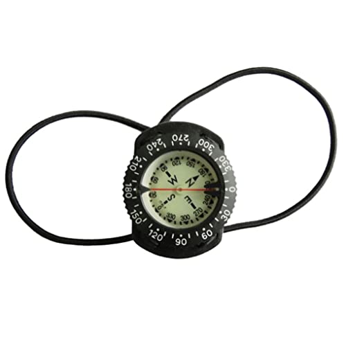 Tauchkompass -Scuba -Handgelenk Kompass wasserdicht unter Wassernavigation Kompass mit Bungee Guide von Hperu