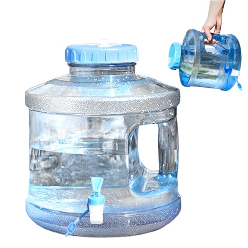 Wasserbehälter, 7,5 l/2 Gallonen Campingwasserkrug, Wasserbehälter mit tragbarer klarer Wasserflasche mit Schraubenkappe und Zapfenwassertank für Sport, Camp, Wandern von Hperu