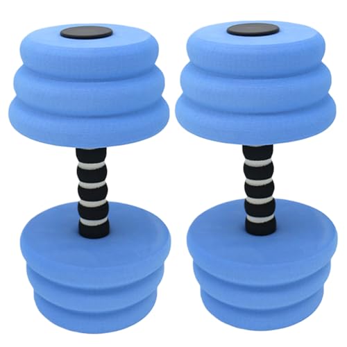 Wassergewichte für Pooltraining 2PCS EVA Schaum Wasser Hantelwiderstand für Wasser Sport Training Fitness -Werkzeug Blaue Trainingsausrüstung von Hperu
