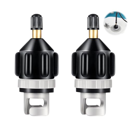 2 Pcs Sup Adapte, SUP Pumpenadapter Ventiladapter Sup-Pumpe Zubehör Kayak Adapter Ventil Luftpumpe Ventil Stand Up Paddle Board Pumpe Zubehör für Kajak Board Luft Stand Up Paddle Schlauchboot von HstiaLving