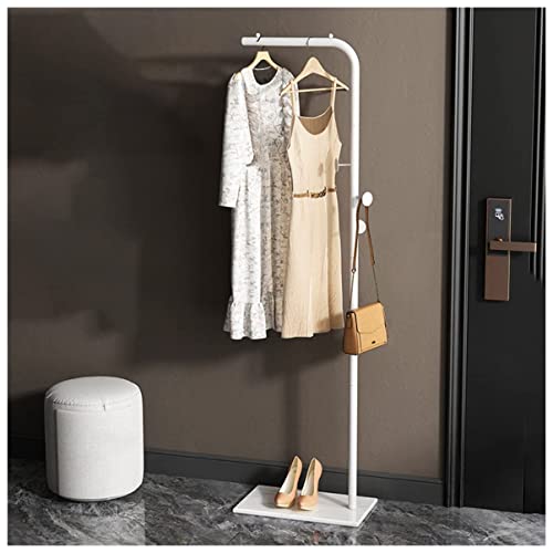 HuAnGaF Exquisite Clothes Rail Rack Coat Rack Stand Metal Freestanding Coat Rack Freestanding for Bedroom Office Hallway Entryway Living Room/White/White Base von HuAnGaF