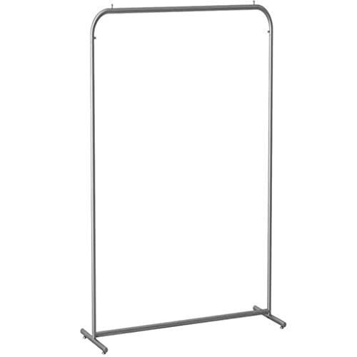 HuAnGaF Exquisite Clothes Rail Rack Heavy-Duty Coat Rack Stand with 2 Hooks and Crossbar Sturdy and Easy Assembly (Silver 150 * 40 von HuAnGaF