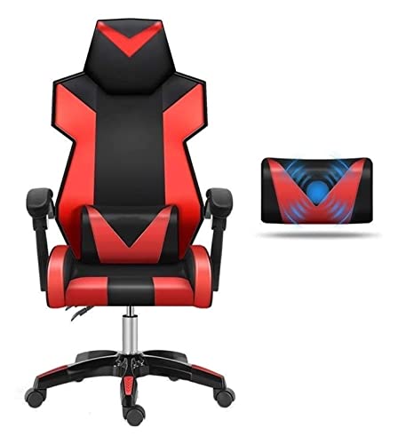 HuAnGaF Office Chair E-Sports Chair Desk and Chair Ergonomic Office Chair Racing Game Chair Lift Swivel Chair High Back Computer Chair Chair (Color : Black Red) Needed Comfortable Anniversary von HuAnGaF