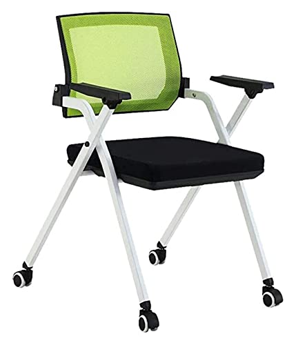 HuAnGaF Office Chair Ergonomic Chair Training Chair Conference Chair Mesh Office Chair with Tablet Arm Desk and Chair Chair (Color : Green, Size : 65 x 59 x 83cm) Needed Comfortable Anniversary von HuAnGaF