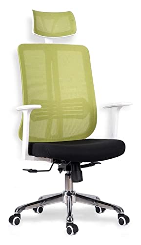 HuAnGaF Office Chair Office Computer Chair High Back Desk Armchair Chrome Base Gaming Chair Work Lift Swivel Chair Chair (Color : Green) Needed Comfortable Anniversary von HuAnGaF