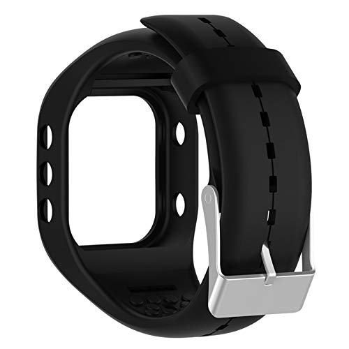 Meiiruo Uhrenarmband Kompatibel mit Polar A300,Silikon-Sportarmband-Ersatzband für Polar A300 Smart Watch (Schwarz) von Huabao