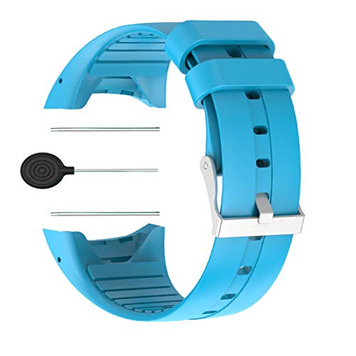 Huahao Armband Kompatibel mit Polar M400,Verstellbares Silikon Sport Strap Ersatzband für Polar M400 Watch (Blau) von Huahao