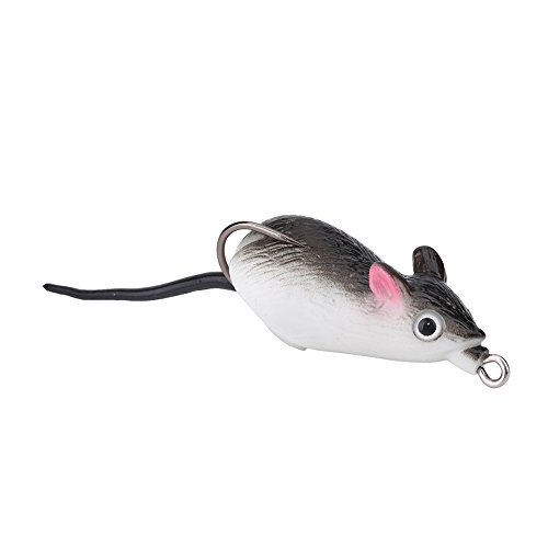 Huairdum Fischköder, künstlicher Köder Maus Haltbare, weiche Angelköder Doppelhaken Zubehör für Salzwasser-SüßwasserAngeln Gut zum Fangen von Fischen(#1) von Huairdum