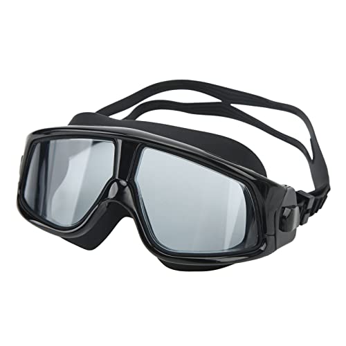 Huairdum Schwimmbrille, sichere Taucherbrille verhindert Beschlagen. Modischer UV-Schutz mit Etui für Erwachsene Schwarz von Huairdum