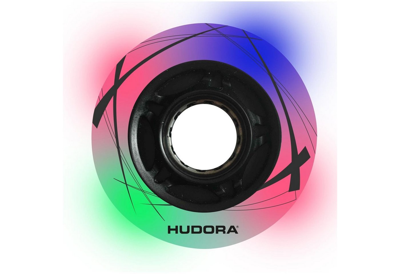 Hudora Inlineskates-Rolle 85062 2 LED Inline Wheels, 64mm x 22mm for Inliner von Hudora