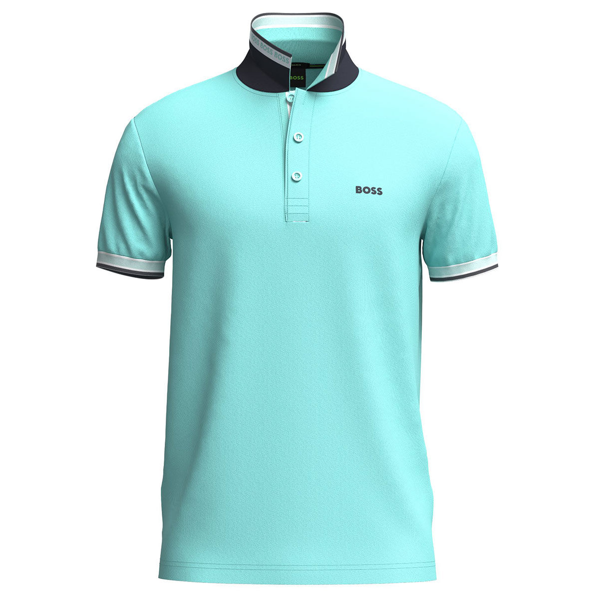Hugo Boss Men's Paddy Golf Polo Shirt, Mens, Open green/black, Small | American Golf von Hugo Boss