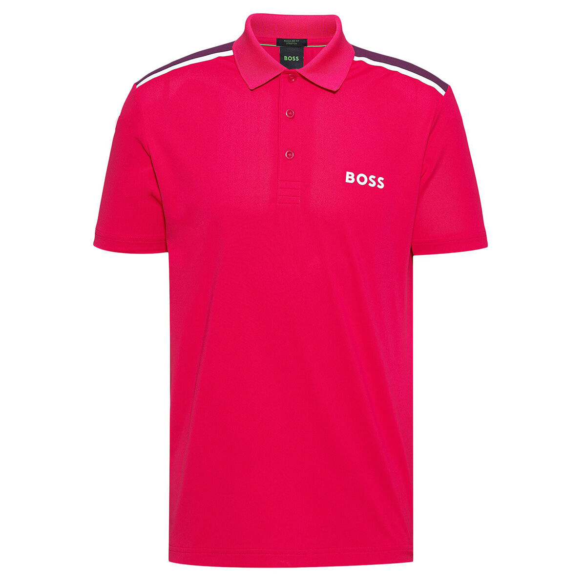 Hugo Boss Men's Paddytech Golf Polo Shirt, Mens, Open pink, Large | American Golf von Hugo Boss