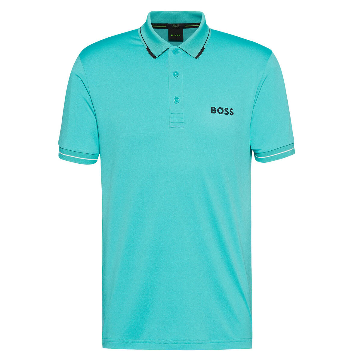 Hugo Boss Men's Paul Pro Golf Polo Shirt, Mens, Open green, Large | American Golf von Hugo Boss