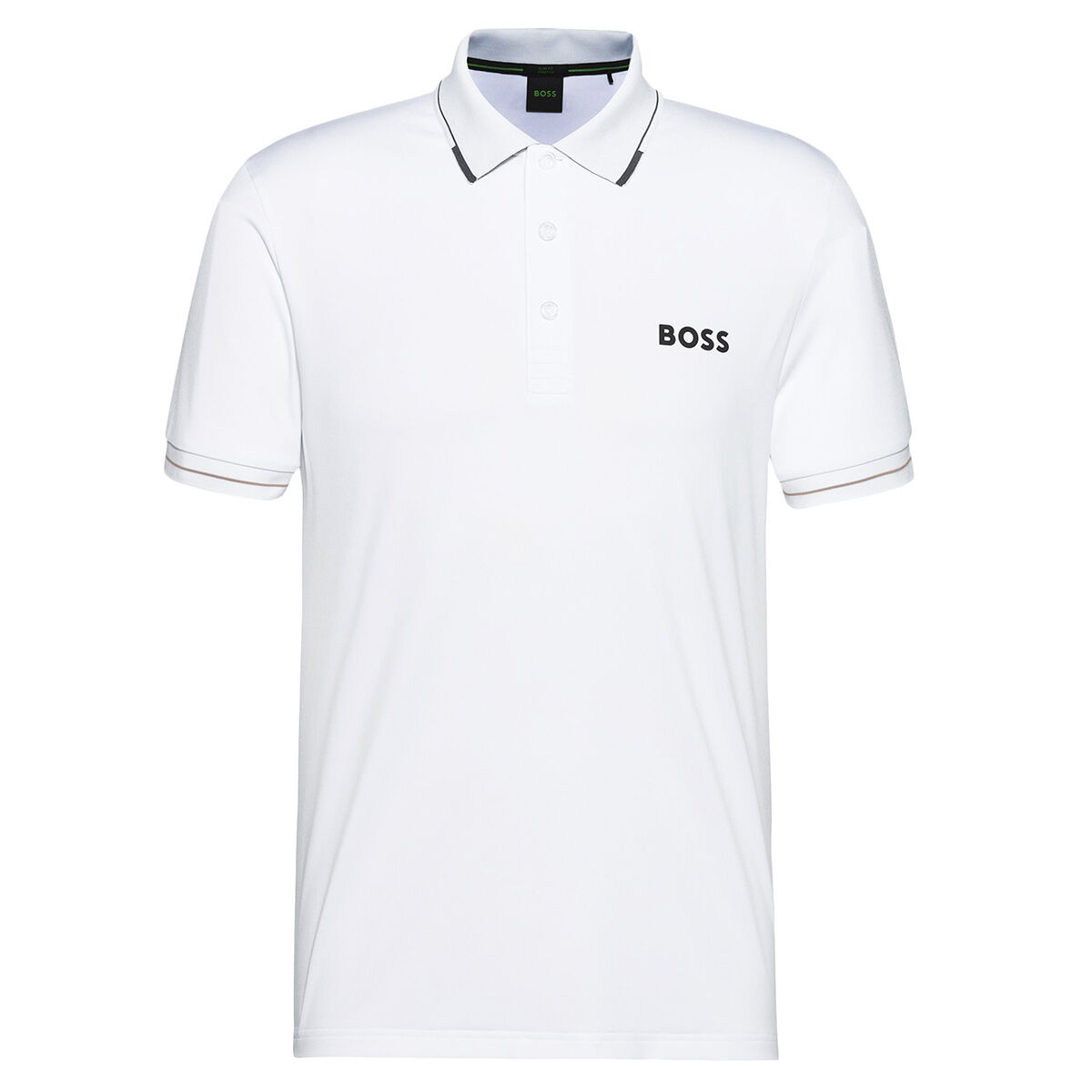 Hugo Boss Men's Paul Pro Golf Polo Shirt, Mens, White, Large | American Golf von Hugo Boss