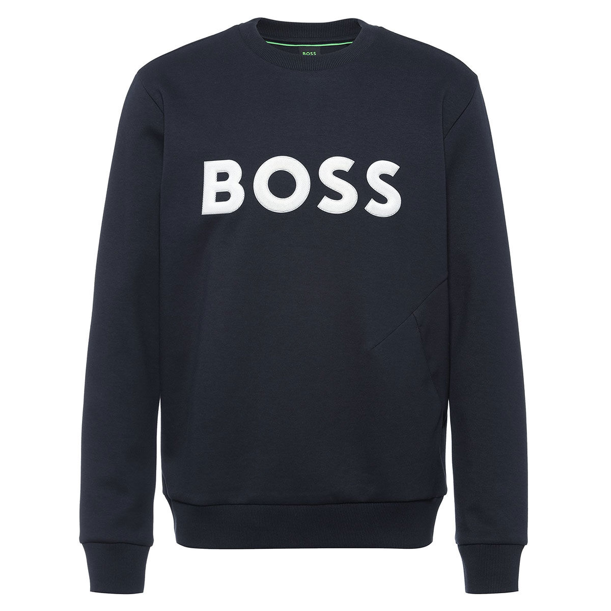 Hugo Boss Men's Salbo Crew Neck Golf Sweater, Mens, Dark blue, Medium | American Golf von Hugo Boss