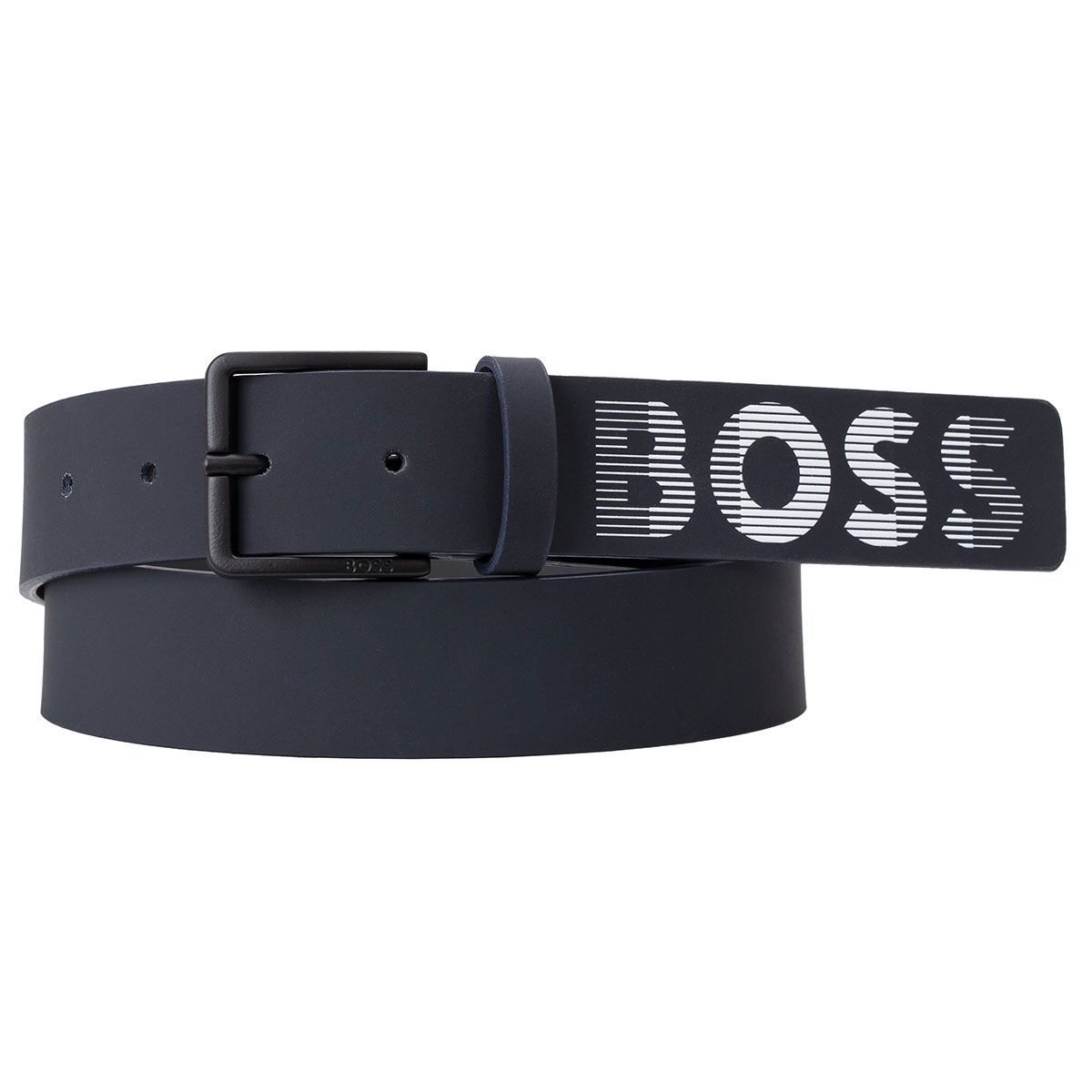 Hugo Boss Mens Dark Blue Ther Logo Dig Golf Belt, Size: 80cm | American Golf, 80 cm von Hugo Boss