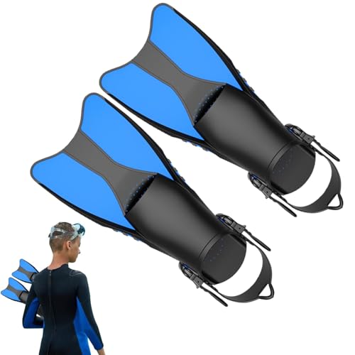Hugsweet Schwimmflossen für Erwachsene, Schwimmtrainingsflossen - Verstellbare Schwimmflossen im Schnürdesign mit Strömungsmechanik | Professionelle, Bequeme, leicht zu tragende Trainingsflossen mit von Hugsweet