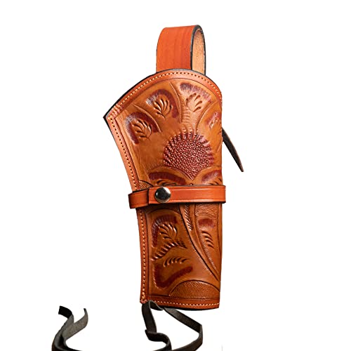 Hulara Leather Western Gun Holster Heritage 22 Holster .38 .44 .45 .357 .358 Cowboy Holsters for Revolvers 4" to 8" Approx Heritage Rough Rider Leather Holster von Hulara