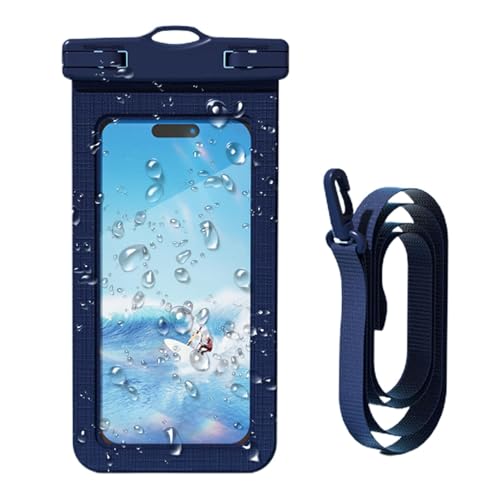 Humkopnl Wasserdichte Handytasche, Smartphone-Trockentasche, Touchscreen, groß, transparent, zum Schwimmen von Humkopnl