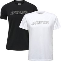 2er Pack hummel hmlTE CALLUM T-Shirt black/white grey L von Hummel