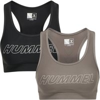 2er Pack hummel hmlTE TOLA Sport-BH black/driftwood S von Hummel