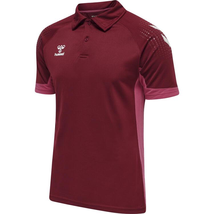 HUMMEL hmlLEAD FUNCTIONAL POLO 207417 BIKING RED Gr. XL von Hummel